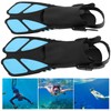 1 Pair Adjustable Diving Fins Soft TPR Open Heel Long