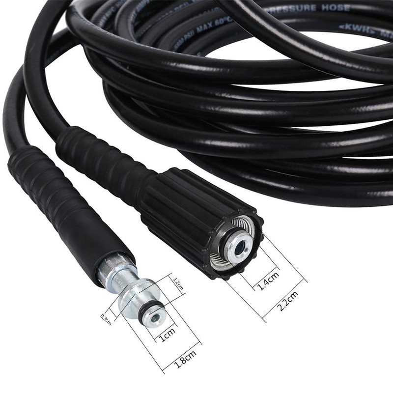High Pressure Washer Hose Replacement Water Cleaning Kit Threaded Hose