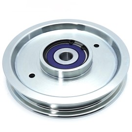 Rebuildable BIGBearing Billet 1-633109 Seamless Idler Pulley 6-3/4" 6.75" for Exmark Staris Turf Tracer Vantage Vertex 116-4667 126-7685 633109 Zero Turn Radius Lawn Mower Blade Deck Belt Pully