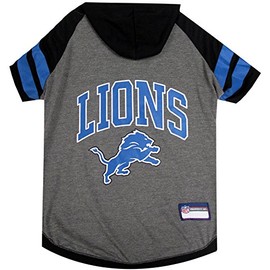 Pets First Detroit Lions Hoodie T-Shirt, Medium