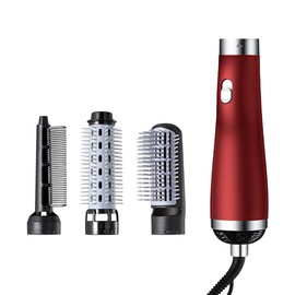 3 in 1 Hot Air Brush Hair Dryer and Styler Brush Hair Curler Straightener Brush Negative Ion Dryer