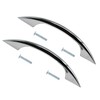 TERF® Traditional Polished Chrome D-Shape Back Fix Pull Handle 100mm