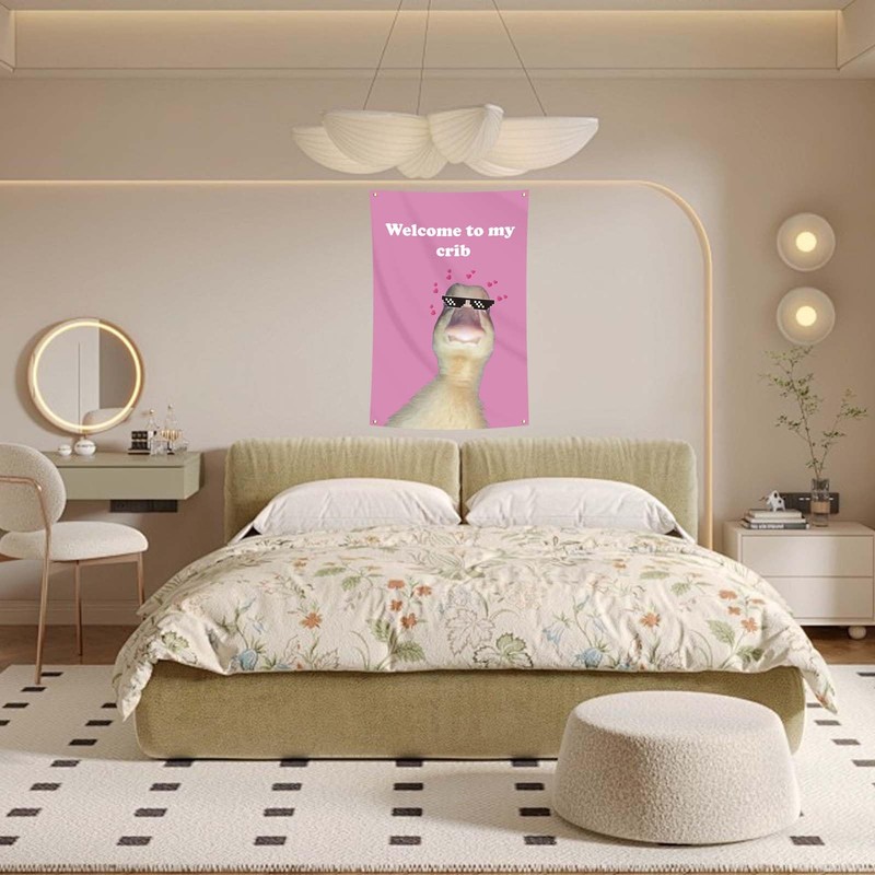 Welcome to My Crib Flag Hip Hop Sunglasses Dizzy Duck