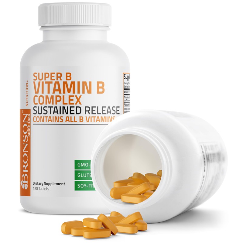 Bronson Super B Vitamin B Complex Sustained Slow Release (Vitamin