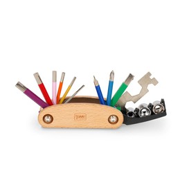 LEGAMI Uni - Adult Kit Riparazione Bicicletta Bicycle Repair Kit, Brown, S