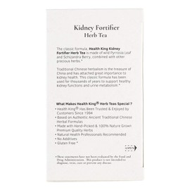 Health King Kidney Fortifier Herb Tea, Teabags, 20 Count Box