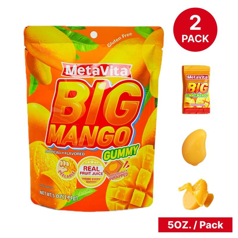 MetaVita Big Mango Gummy - Big Pack - 10oz -