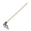 KADAX 3 Prong Potato Hoe Garden Hoe Forged Steel Manure