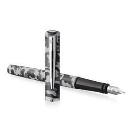 Waterman Allure Fountain Pen | Camouflage Lacquer with Chrome Trim | Fine Nib | Black Ink | Gift Boxed