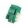 Monoprice Cat6 Punch Down Keystone Jack - Green