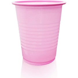 Vivid Premium Quality Plastic Dental Cups – For Everyday Home or Office Use – Pack of 1,000 – 5 Ounce (Pink)
