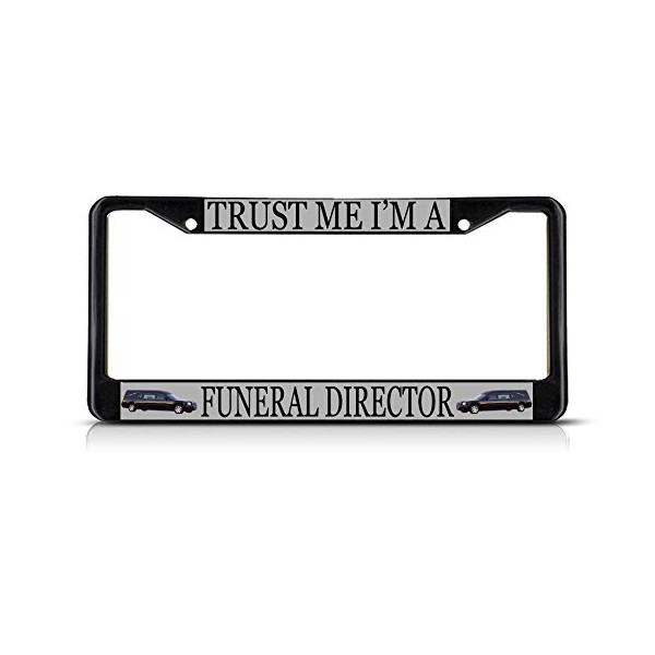 Fastasticdeals Funeral Director Profession License Plate Frame Tag Holder Cover