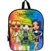 Fast Forward Rainbow High 11" Mini Backpack (Black-Blue)