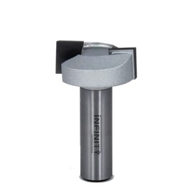 Infinity Cutting Tools 1/2" Shank, Mortise Bit w/Bearing, 1-1/4" C.D. x 1/2" C.H.| Carbide Tip | Heavy-Duty | Ultra-Smooth Finish | Handheld Router Bits