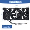 Rv Fridge Ventilation Cooling Fan 5.5"(140mm), 12V RV Fridge Vent