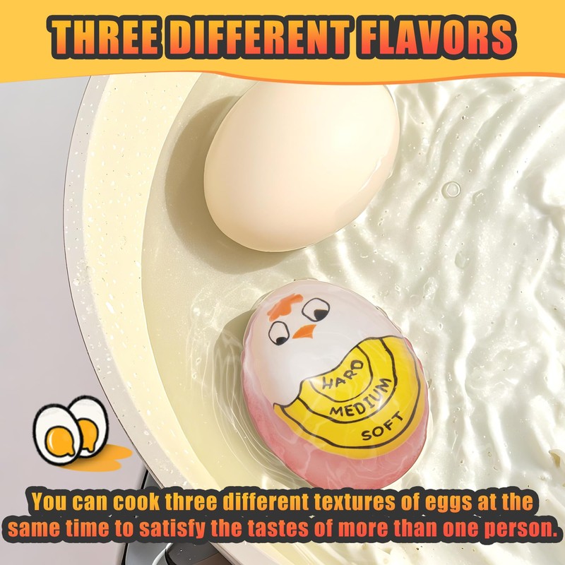 FOREV Egg Timer for Hard Boiled Eggs Soft Boiled Color