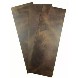 WD-47 Full Grain Leather bourbon brown Square 5/6oz 4"x12Bundle Set of 3 Pieces