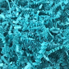 Black Cat Avenue 2 LB Teal Crinkle Cut Paper Shred Filler for Gift Wrap and Basket Filler