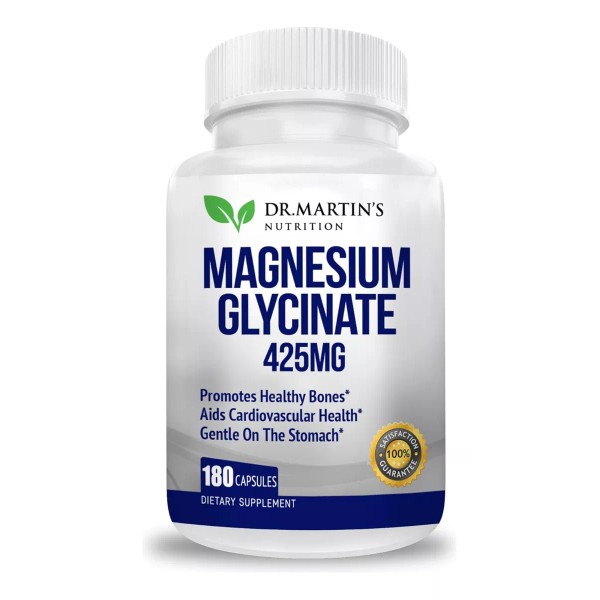 Dr. Martin´s Nutrition Glicinato De Magnesio 425mg Con 180 Tabletas Apoyo Muscular