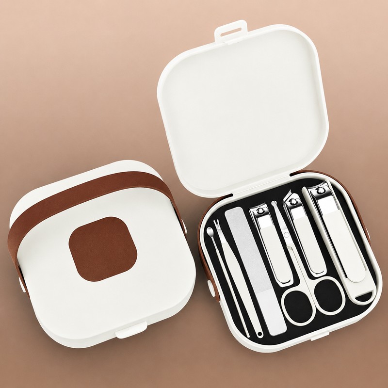 7-Piece Manicure Nail Clipper Set with Case – Portable Nail