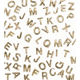 Rayher Wax Letters, 9 mm 2 Pieces, Gold N Gold