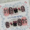 Indie Zebra Handmade Nail Tips - Square M / 인디