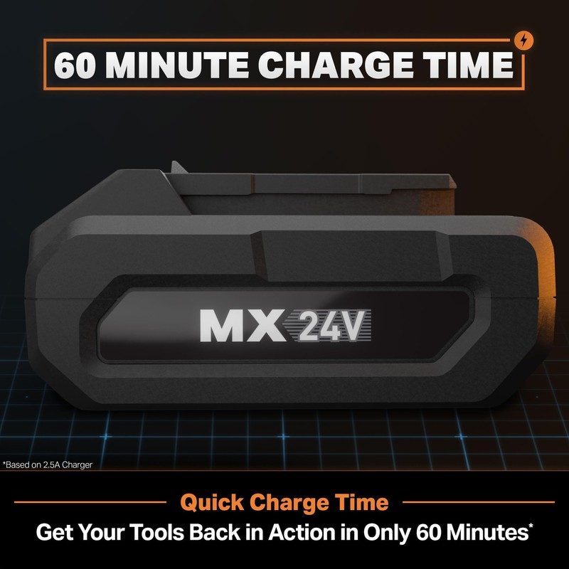 LawnMaster MX24V 2.0Ah Battery – Compatible and Vacmaster 24V Cordless