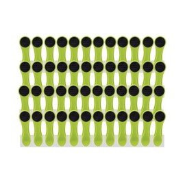 48 Clothes Pegs with Spiral Springs and Soft Grip Soft Grip Soft Touch Green Anthracite