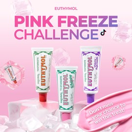 EUTHYMOL Whitening Toothpaste (3.7fl oz) - Stain Removal in 2 Weeks, Long-Lasting Freshness for Sensitive Gum & Teeth. Bad Breath, Cavity Prevention. Recyclable Aluminum Tube