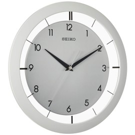 SEIKO 11 Inch St John Brushed Metal Wall Clock