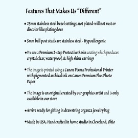 the fun things Autumn Tree Of Life Earrings Studs Dangle Celtic Symbol of Balance Photo Jewelry