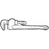 SIM SUPPLY 307947 Pipe Wrench, 8 in