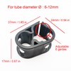 10PCS Black Adjustable Plastic Hose Clamps 6-12mm/1/4''-1/2'' Shut off Plastic