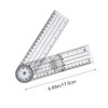 YongXiangPeng Medical Protractor,8.5in Goniometer Plastic Ruler,Professional 360 Degree Multi-ruler GoniometerAngle