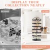 iDavosic.ly 6 Tier Metal Rotating Earring Holder Organizer, 264 Holes