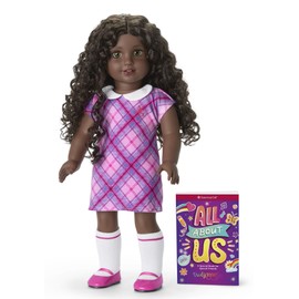 American Girl Truly Me 18-inch Doll #127 w/Hazel Eyes, Curly Dk-Brown Hair, Very Deep Skin & Neutral Undertones, for Ages 6+