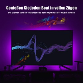 Diyife Diyife LED Strip, [Fernbedienung & App-Steuerung] 3M RGB LED Streifen, Bluetooth Led Lichterkette, Flexibel LED Band, Musik Sync, fr Party, Zuhause, Schlafzimmer, TV
