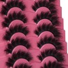 Mink Lashes Fluffy 8D Volume Wispy Eye Lashes Cat-Eye Long