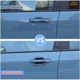 Aunginsy Exterior Door Handle Bowl Trim Cover Compatible with Ford Maverick 2022-2025 Ford Bronco Sport 2021-2025 Outside Door Handle Cup Bowl Cover Scratches Protector Decorative Sticker Accessories