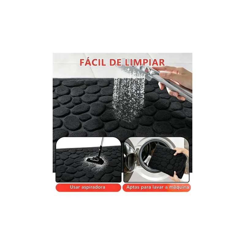 4 Piezas Tapete Baño Ultra Suave Antideslizante Absorbente