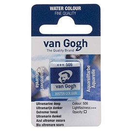 Van Gogh Watercolor Paint, Half Pan, Ultramarine Deep 506