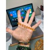 RAYON CITRINE bead bracelet for Men 10mm Stretch 2A+ 7,