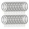 Fippy Pack of 60 Curtain Rings Metal for Hanging Curtains