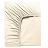 SSW HOMES Double Fitted Sheet Cream - Deep Pocket 12