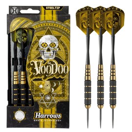 Harrows Voodoo Steel Tip Dart Set, 3 Speedline Shafts, 3 Prime Flight (21)