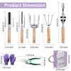 Gardening Tools - 9 Pcs Garden Tool Set Heavy Duty