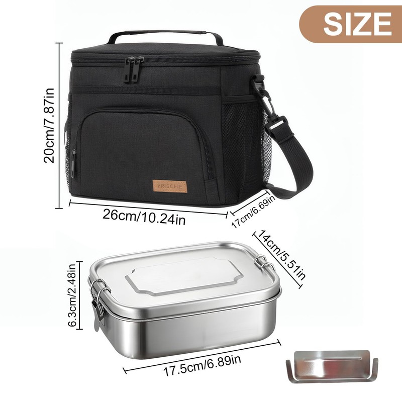 Occupaternm Cool Bag 9 L, Leak-proof Lunch Bag with 1