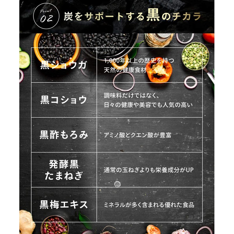 シードコムス 炭サプリ ブラックスレンダー チャコールクレンズ 乳酸菌 オリゴ糖 (約3ヶ月分 90粒)