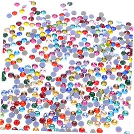 Healeved 2880pcs Manicure Rhinestones Flatback Nail Art Decorations for DIY Nail Charms and Ornaments Multi-Color Sparkling Gems for Creative Designs and Craft Projects