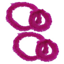 2 Pairs Bicycle Cleaning Rings Hub Cleaning Rings in Various Colours (Pink)